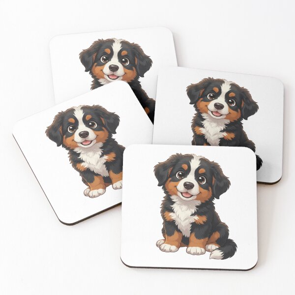 Item preview, Cute Bernese Mountain Dog Puppy – Adorable Cartoon Dog designed and sold by Inky Accessories.