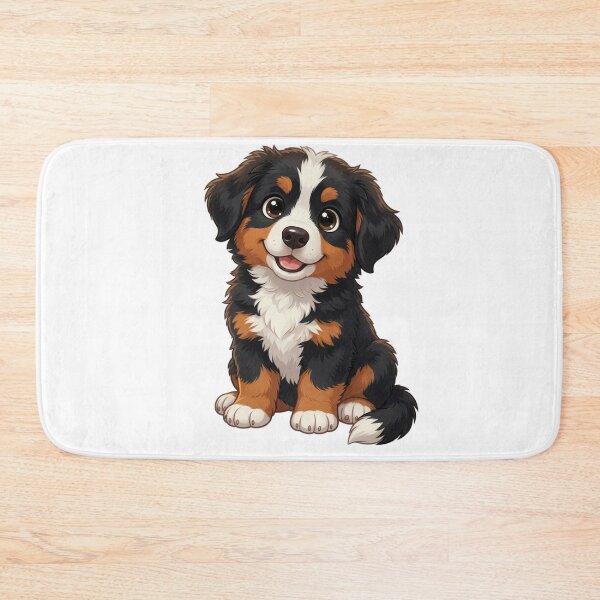 Item preview, Cute Bernese Mountain Dog Puppy – Adorable Cartoon Dog designed and sold by Inky Accessories.