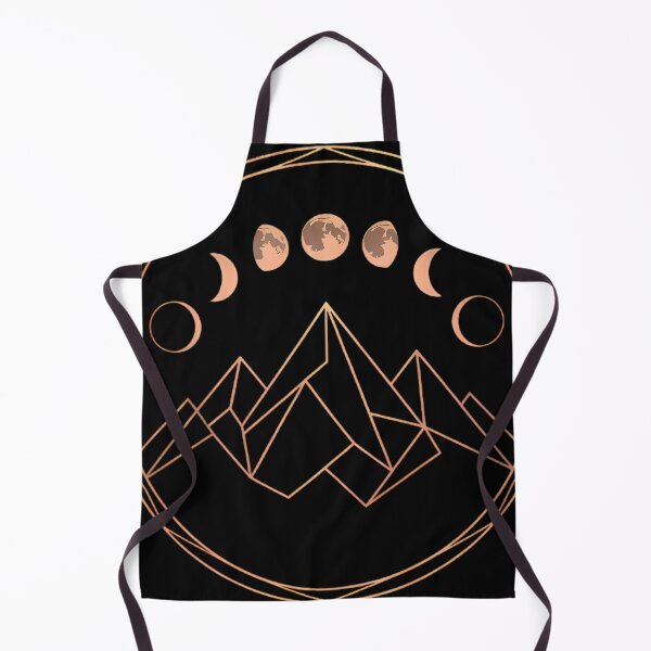 Item preview, Lunar Peaks: Geometric Moon Phases and Mountains designed and sold by PureHarmonyArt.