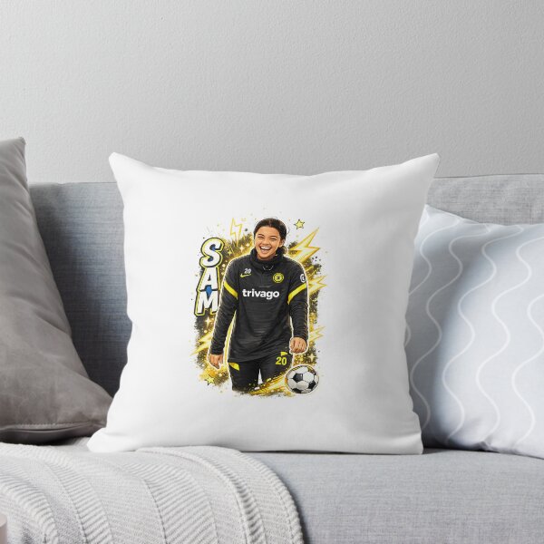 Aperçu de l'œuvre Sam Kerr Cartoon Illustration | Women’s Football Art créée et vendue par Créat 213.