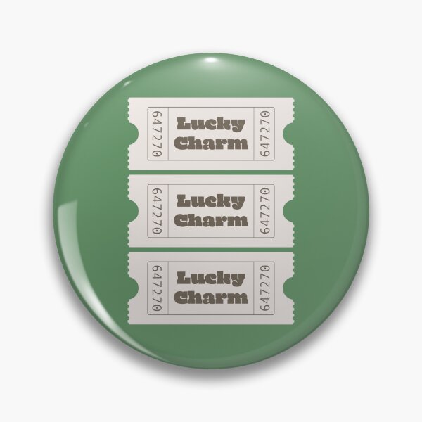 Item preview, Green Aesthetic Lucky Charm Tickets Design, Law of Attraction & Manifestation Artwork designed and sold by SpringTeaDesigns.