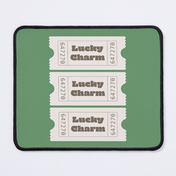 Item preview, Green Aesthetic Lucky Charm Tickets Design, Law of Attraction & Manifestation Artwork designed and sold by SpringTeaDesigns.