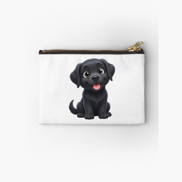 Item preview, Cute Cartoon Black Labrador Puppy - Adorable Big Eyes Smiling Dog designed and sold by Inkyaccessories.