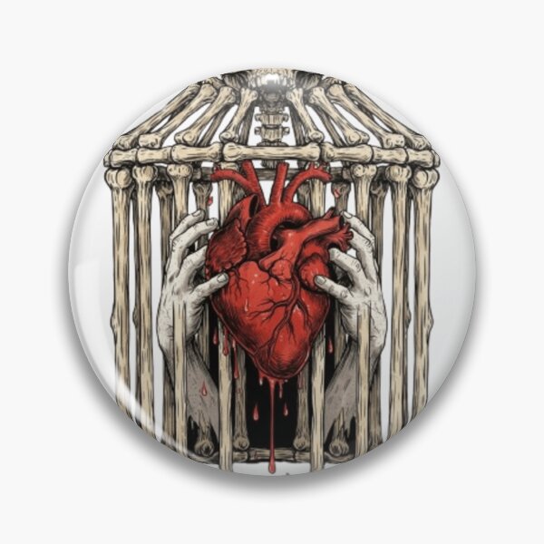 Item preview, Dark Surrealism Bleeding Heart Bone Cage designed and sold by Zacushi.