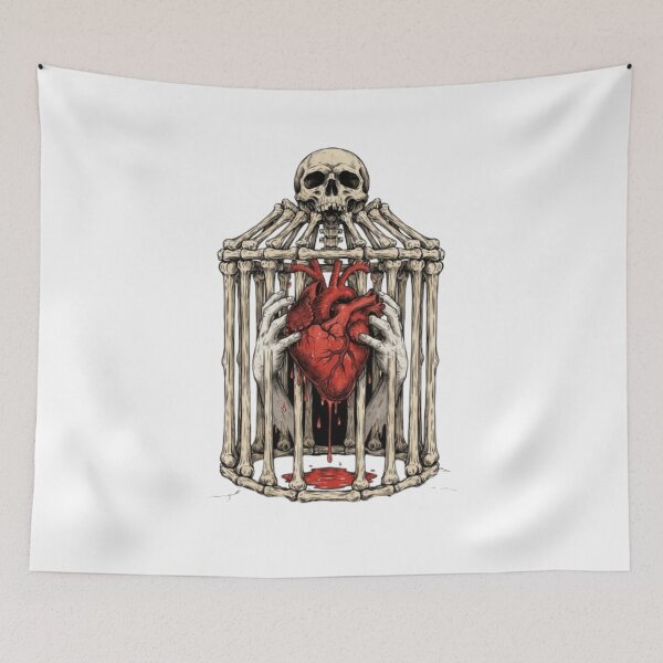 Item preview, Dark Surrealism Bleeding Heart Bone Cage designed and sold by Covenist.