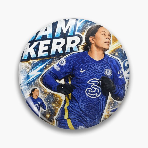 Item preview, Sam Kerr Chelsea Cartoon Football Illustration | Women's Soccer Art designed and sold by Créat 213.