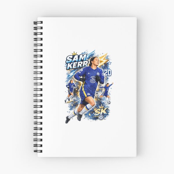 Item preview, Sam Kerr Chelsea Cartoon Football Illustration | Women's Soccer Art designed and sold by Créat 213.
