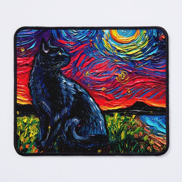 Item preview, Black Cat Night 2 designed and sold by AjaTrier.