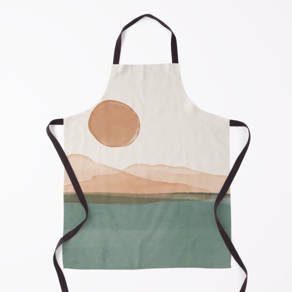 Item preview, Watercolor Sunset Desert Mountain Landscape Illustration designed and sold by 555Design.