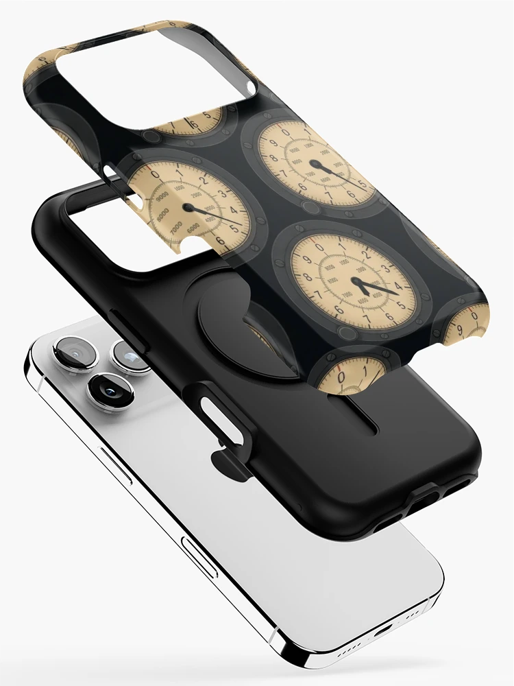 Thumbnail 2 of 4, iPhone Case, Altimeter Dial Pattern — Repeating Flight Instruments designed and sold by NominalSystems.
