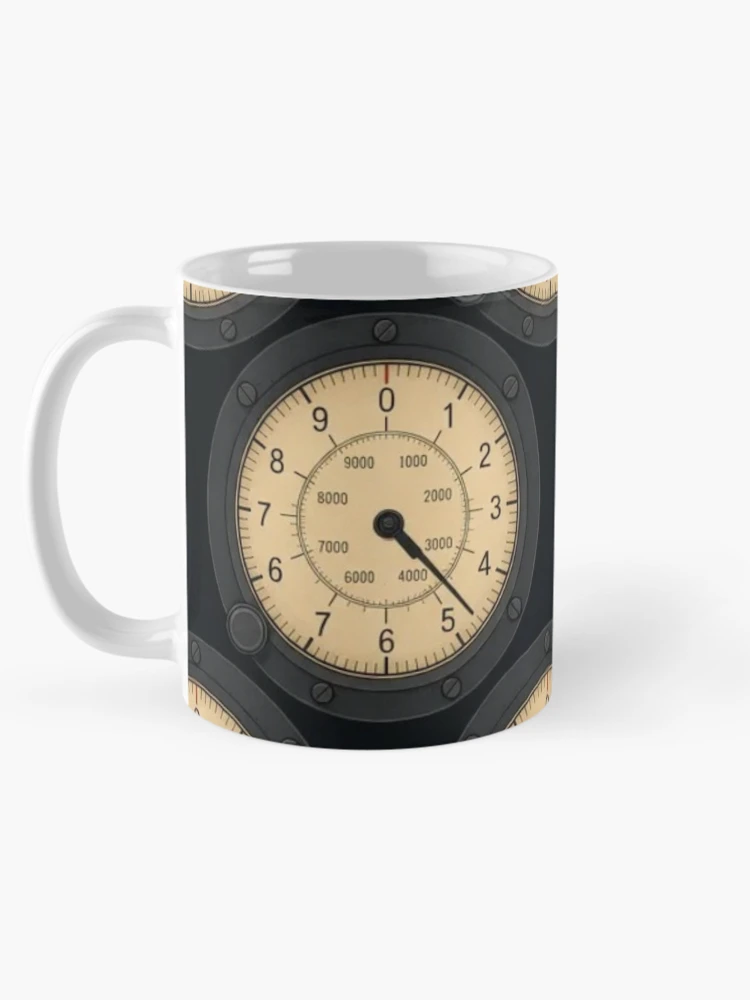 Thumbnail 5 of 6, Coffee Mug, Altimeter Dial Pattern — Repeating Flight Instruments designed and sold by NominalSystems.