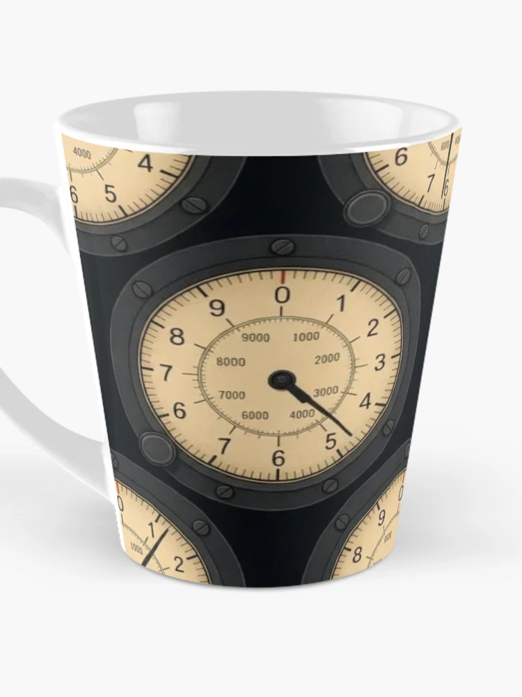 Thumbnail 3 of 4, Coffee Mug, Altimeter Dial Pattern — Repeating Flight Instruments designed and sold by NominalSystems.