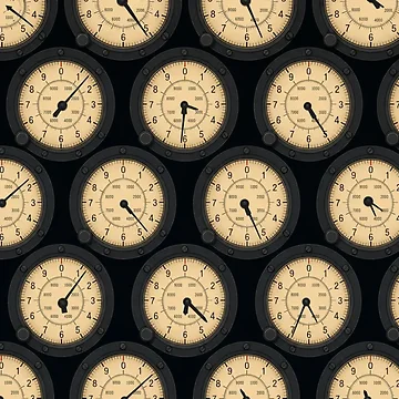 Artwork thumbnail, Altimeter Dial Pattern — Repeating Flight Instruments by NominalSystems