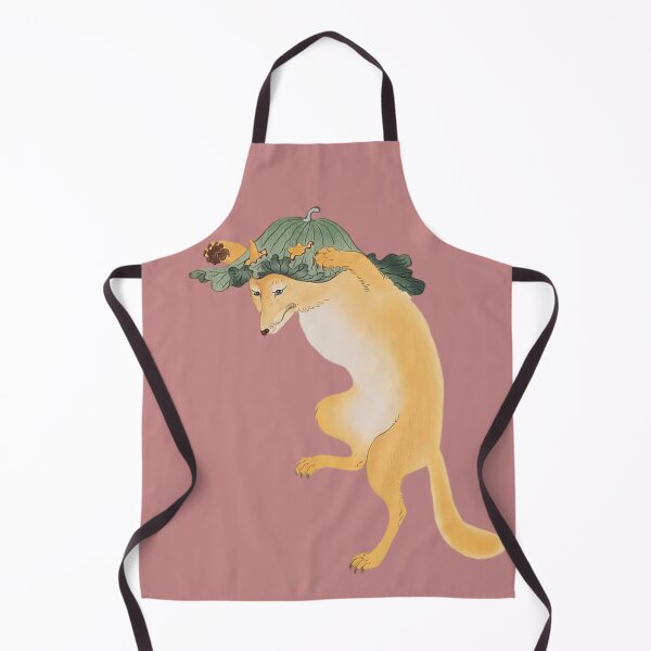 Item preview, Japanese Animal Art - Fox - Modern Ukiyo-e - Japandi, Dusty Pink designed and sold by Black Swallow.