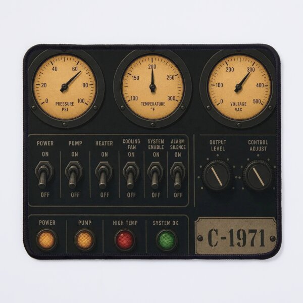 Item preview, Vintage Control Panel — Operator Console Model C-1971 designed and sold by NominalSystems.