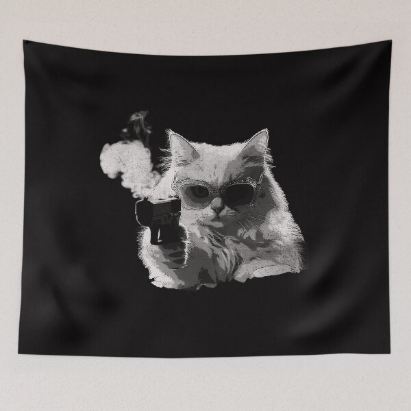 Item preview, Gangster Cat MEME FUNNY designed and sold by delllsdesigns.