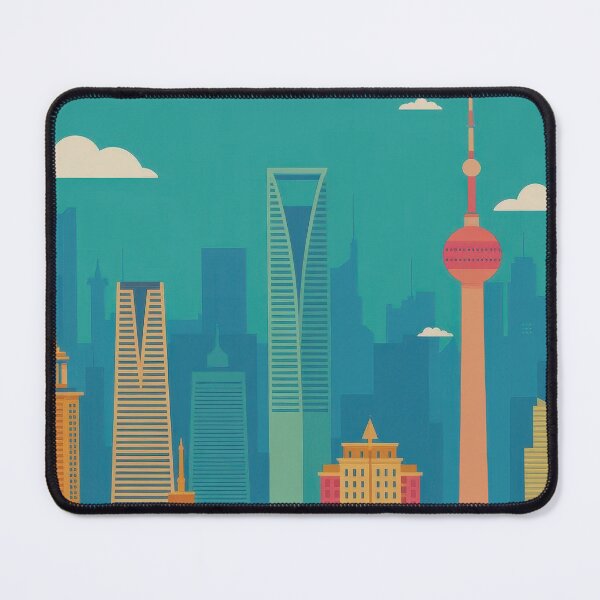 Item preview, Tianjin, Riverfront Towers Wall Art designed and sold by MarkedArtPrints.