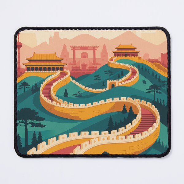 Item preview, Beijing, Great Wall Trail Wall Ar designed and sold by MarkedArtPrints.