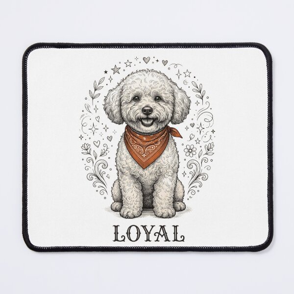 Item preview, Fluffy Bichon Frise Sitting Proudly | Cute White Dog Illustration | Bichon Frise Lover Gift Design designed and sold by Softbear Atelier.