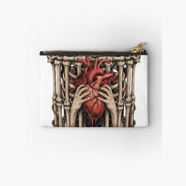 Item preview, Gothic Bleeding Heart Clutched in Bone Cage designed and sold by Zacushi.