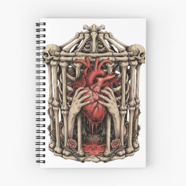 Item preview, Gothic Bleeding Heart Clutched in Bone Cage designed and sold by Zacushi.