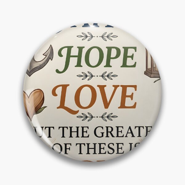 Item preview, 1 Corinthians 13:13 Faith Hope Love Scripture Art designed and sold by ArtByJerryR.