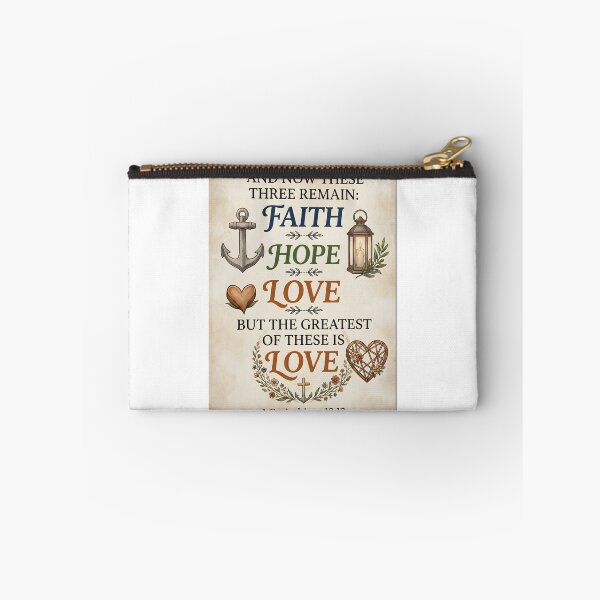 Item preview, 1 Corinthians 13:13 Faith Hope Love Scripture Art designed and sold by ArtByJerryR.