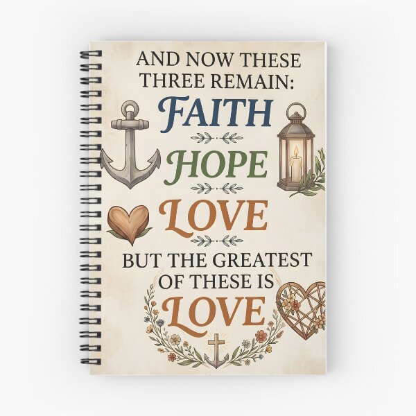 Item preview, 1 Corinthians 13:13 Faith Hope Love Scripture Art designed and sold by ArtByJerryR.