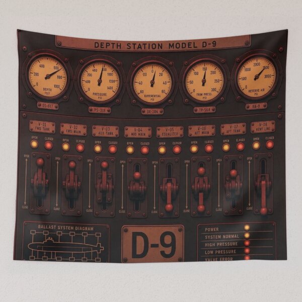 Item preview, Submarine Ballast Control Board — Depth Station Model D-9 designed and sold by NominalSystems.