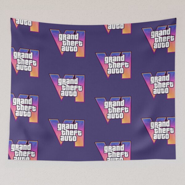 Item preview, GTA 6 Logo designed and sold by Pine & Pixels.