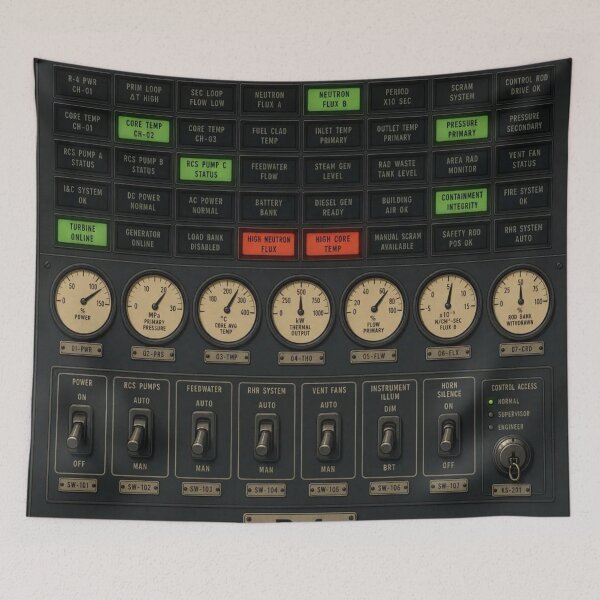 Item preview, Nuclear Reactor Console — Core Monitoring Station R-4 designed and sold by NominalSystems.