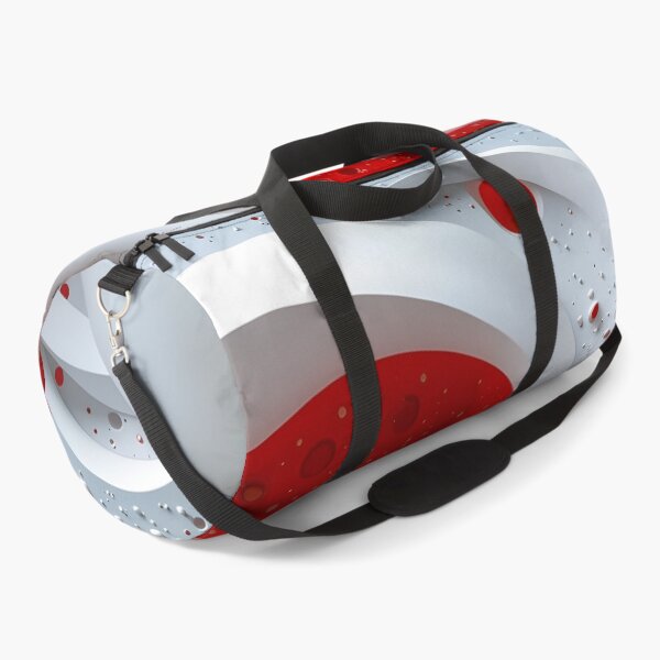 Item preview, Red and White Abstract Swirl designed and sold by Vicky Brago-Mitchell®.