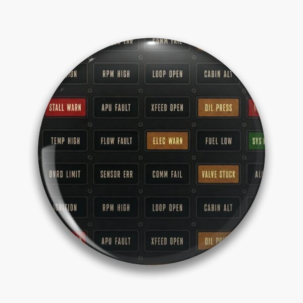 Item preview, Annunciator Panel Pattern — Warning Legend Windows designed and sold by NominalSystems.