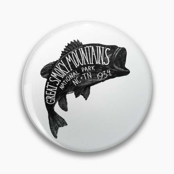 Item preview, Great Smoky Mountains National Park Fish Label designed and sold by John Morris Illustration.