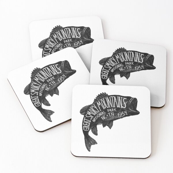 Item preview, Great Smoky Mountains National Park Fish Label designed and sold by John Morris Illustration.