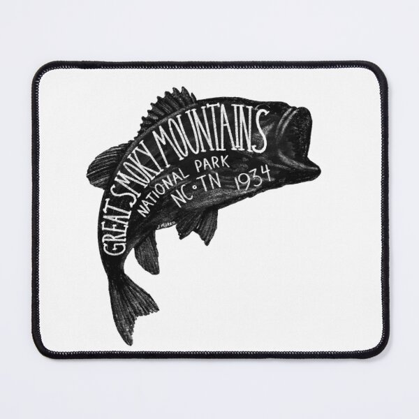 Item preview, Great Smoky Mountains National Park Fish Label designed and sold by John Morris Illustration.