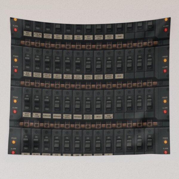 Item preview, Circuit Breaker Panel Pattern — Distribution Board Repeat designed and sold by NominalSystems.
