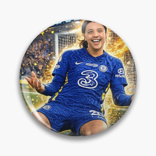 Item preview, Sam Kerr Goal Celebration Cartoon | Chelsea Women’s Football Illustration designed and sold by Créat 213.