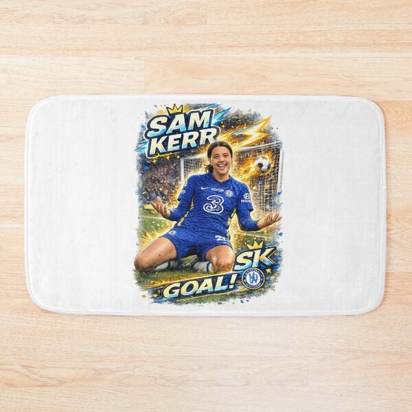 Item preview, Sam Kerr Goal Celebration Cartoon | Chelsea Women’s Football Illustration designed and sold by Créat 213.