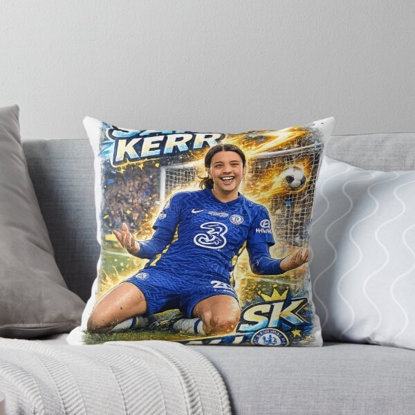 Aperçu de l'œuvre Sam Kerr Goal Celebration Cartoon | Chelsea Women’s Football Illustration créée et vendue par Créat 213.