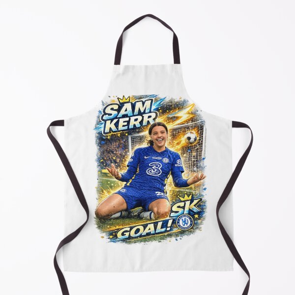 Item preview, Dibujo animado de la celebración de gol de Sam Kerr | Ilustración del Chelsea Femenino designed and sold by Créat 213.