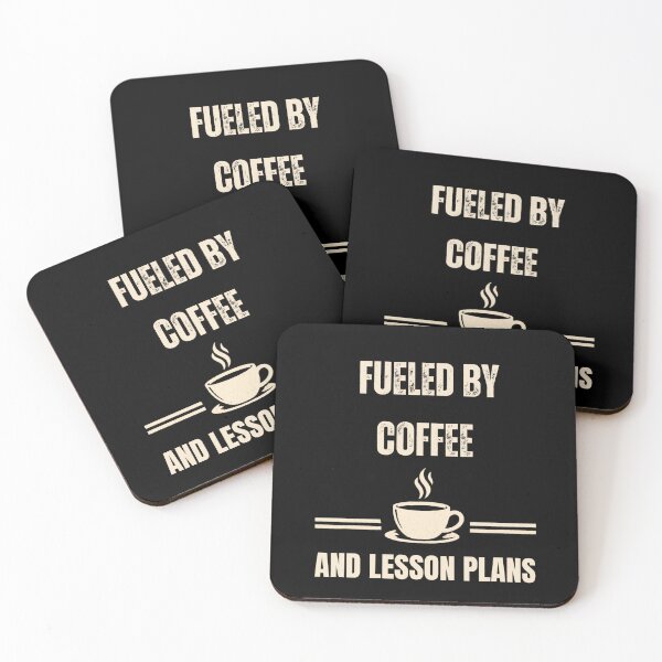 Item preview, Funny Teacher Gift Fueled by Coffee and Lesson Plans designed and sold by Worn & Witty.