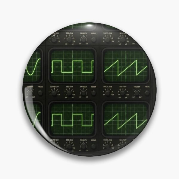 Item preview, Oscilloscope Waveform Pattern — Green Trace Grid designed and sold by NominalSystems.