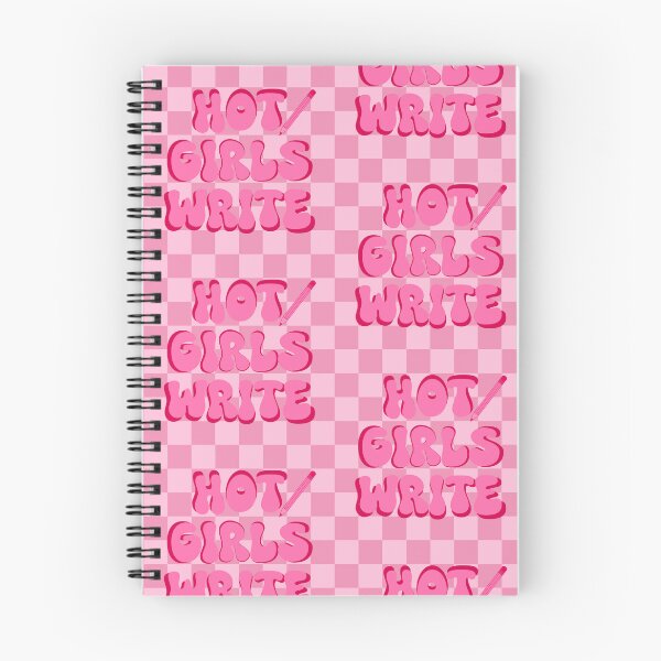 Item preview, Hot Girls Write (Pink Checkered) designed and sold by gennyevans.