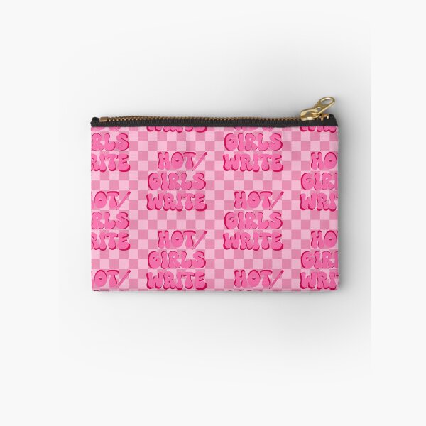 Item preview, Hot Girls Write (Pink Checkered) designed and sold by gennyevans.