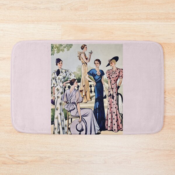 Aperçu de l'œuvre Illustration de mode Art Déco vintage pour une garden-party | Couture élégante des années 1930 | Glamour rétro créée et vendue par EmiliaBassano.