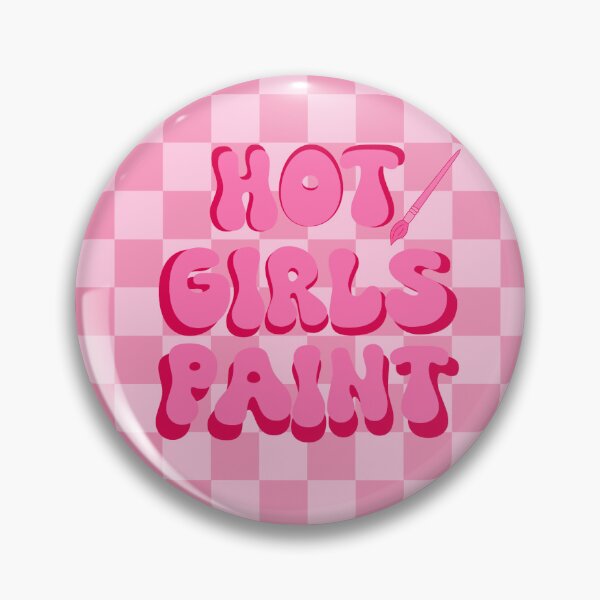 Item preview, Hot Girls Paint (Pink Checkered) designed and sold by gennyevans.