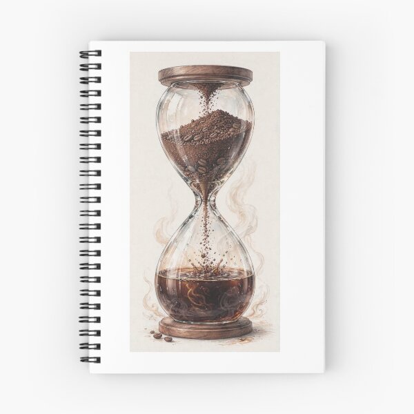 Item preview, Coffee Hourglass - Time For Coffee Watercolor Art, Espresso Beans Brewing designed and sold by ExpressoJungle.