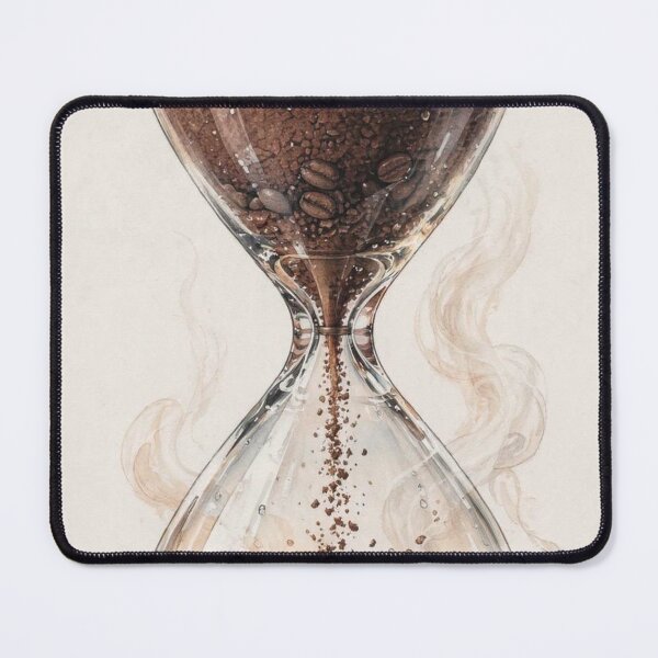 Item preview, Coffee Hourglass - Time For Coffee Watercolor Art, Espresso Beans Brewing designed and sold by ExpressoJungle.