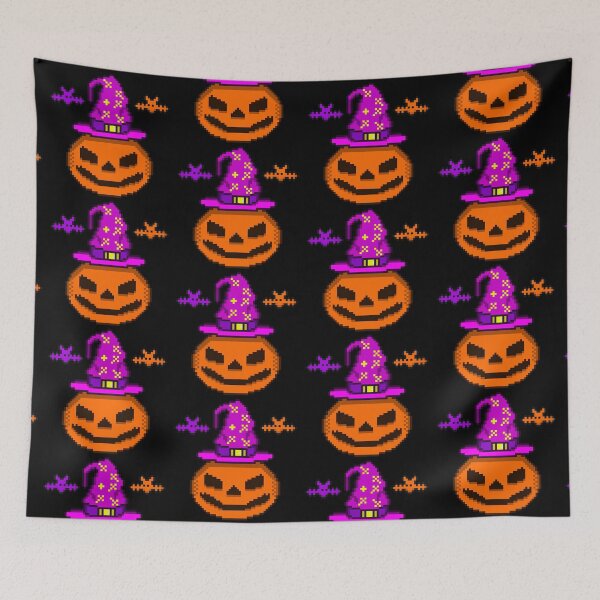 Item preview, Halloween Witch Pumpkin and Bats Retro designed and sold by RetroRlx.